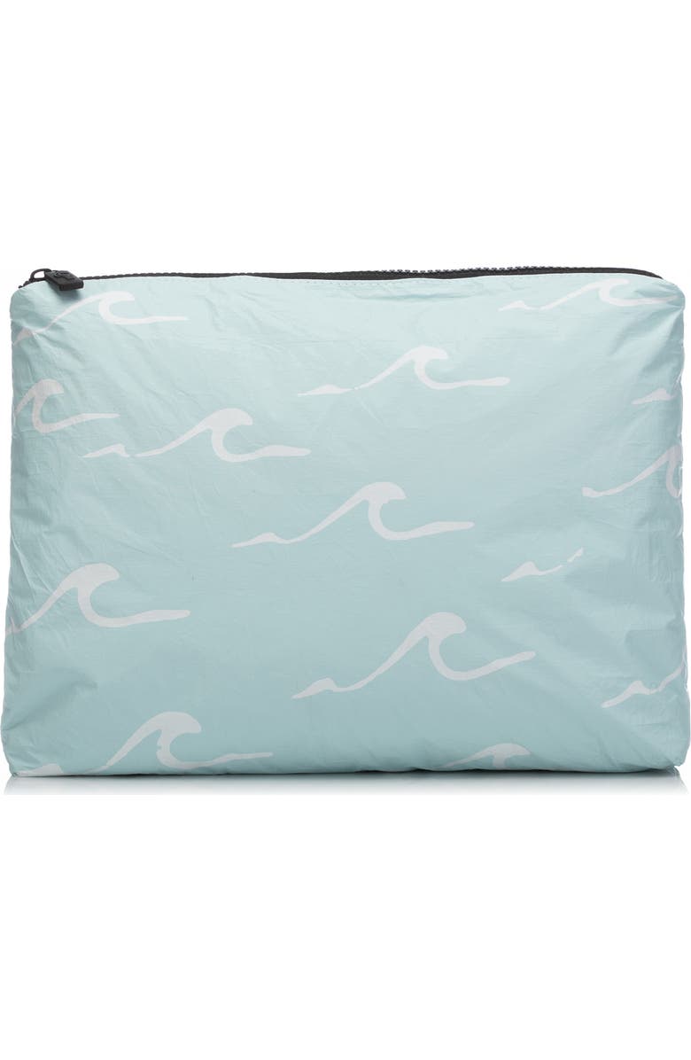 Aloha Collection Mid Seaside Water Resistant Tyvek<sup>®</sup> Zip Pouch, Main, color, White/ Lemu Blue