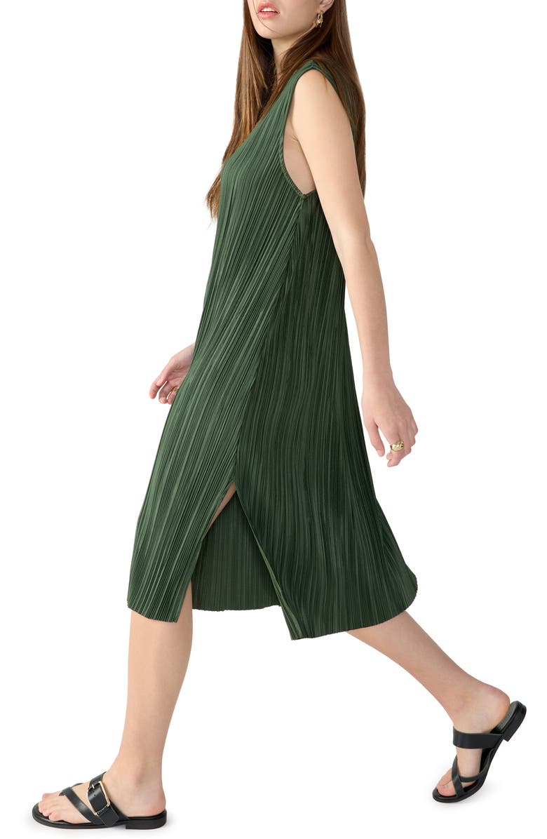 Sanctuary Plissé Sleeveless Column Dress, Alternate, color, 