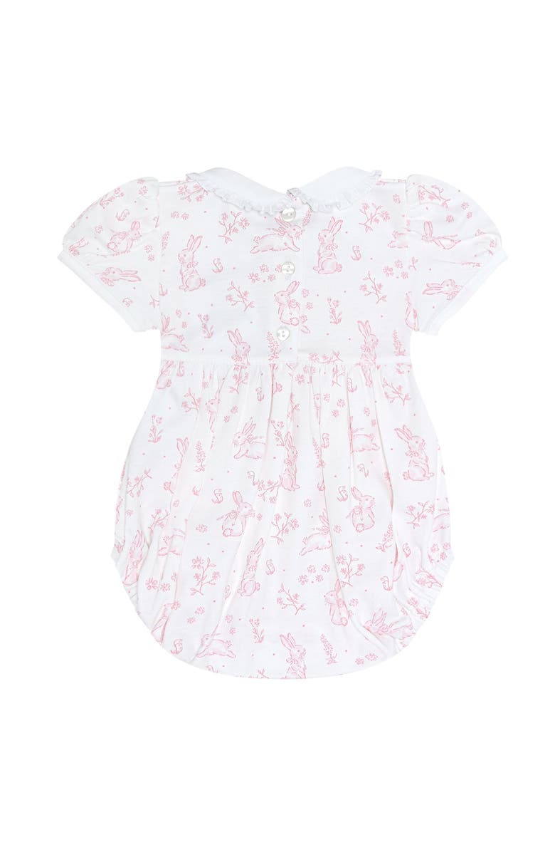 Nellapima Pink Bunny Toile Smocked Bubble - Baby, Alternate, color, 