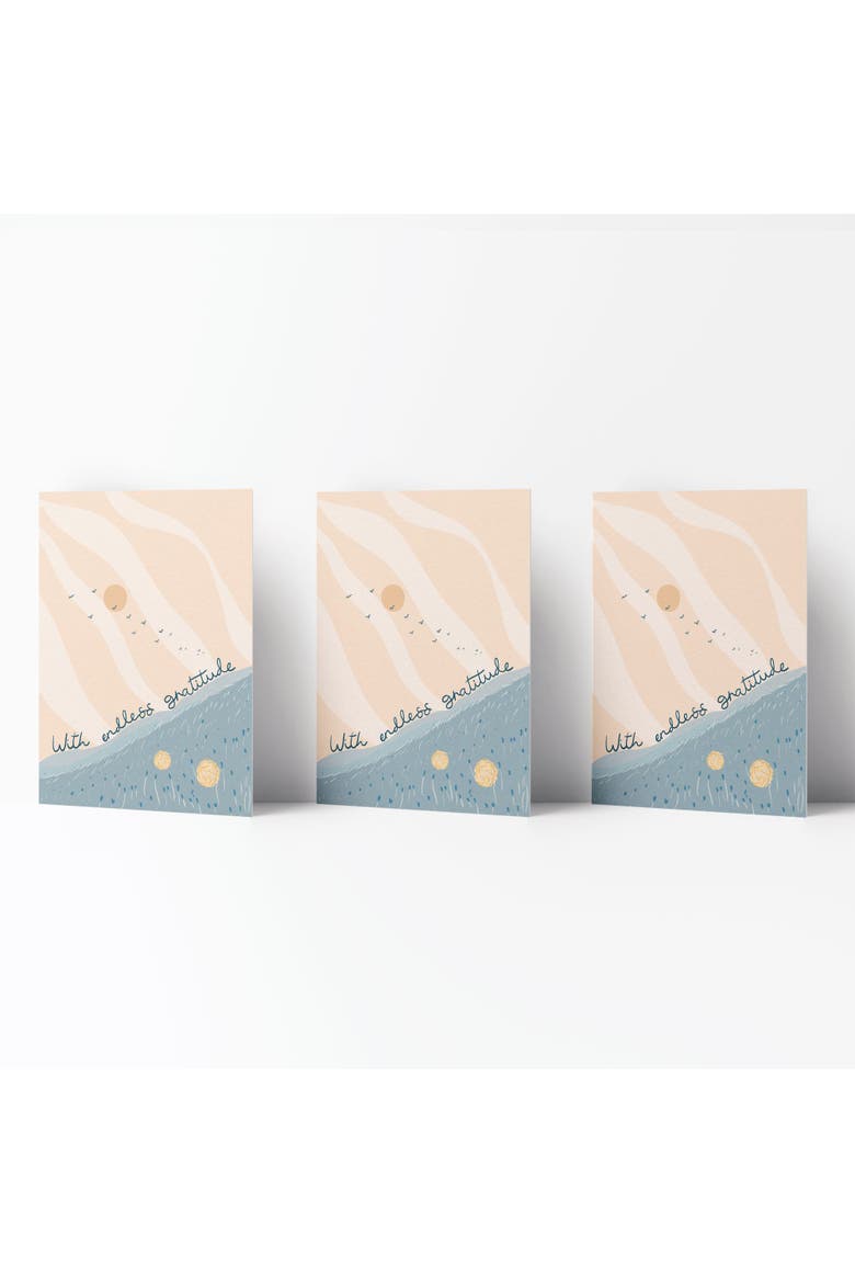 Thank You Greeting Card Pack (3ct) "With Endless Gratitude", Main, color, Multi-Pack