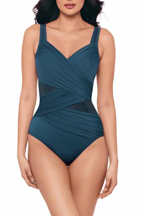 Miraclesuit® Network DD Madero Mesh Detail One-Piece Swimsuit
