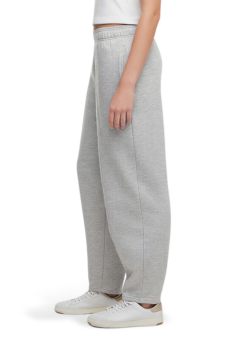 Andie Barrel Leg Sweatpants, Alternate, color, HEATHER GREY