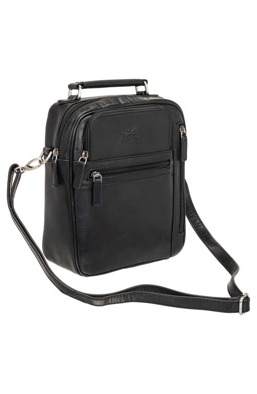 Mancini Large Crossbody Bag In Black