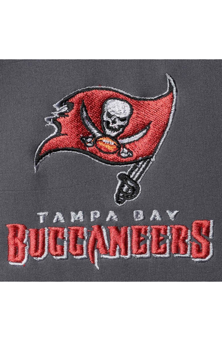 DUNBROOKE Men's Dunbrooke Charcoal Tampa Bay Buccaneers Big & Tall Archer Softshell Full-Zip Vest, Alternate, color, Charcoal