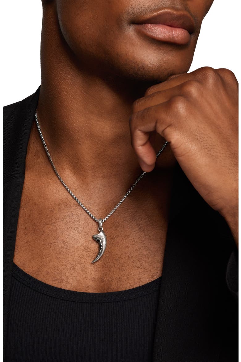 Raptor Claw Amulet, Alternate, color, SILVER PAVE
