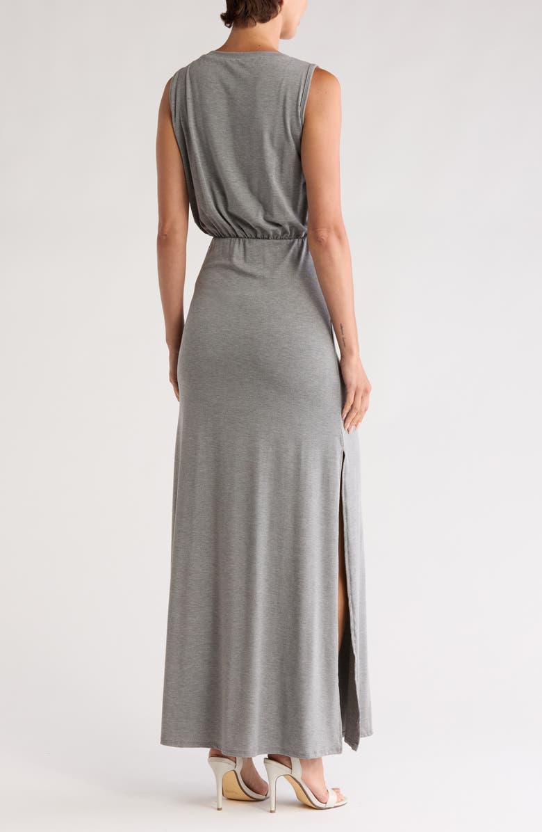 GO COUTURE Sleeveless Maxi Dress, Alternate, color, Heather Grey