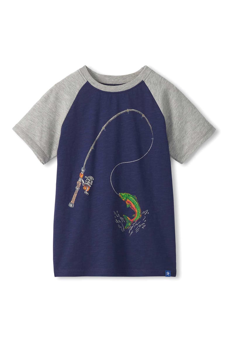Kids' Big Catch Cotton Graphic T-Shirt, Main, color, BLUE