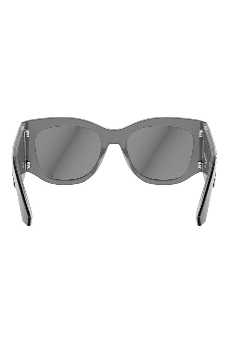 'DiorNuit S1I 54mm Square Sunglasses, Alternate, color, BLACK/ OTHER / SMOKE MIRROR