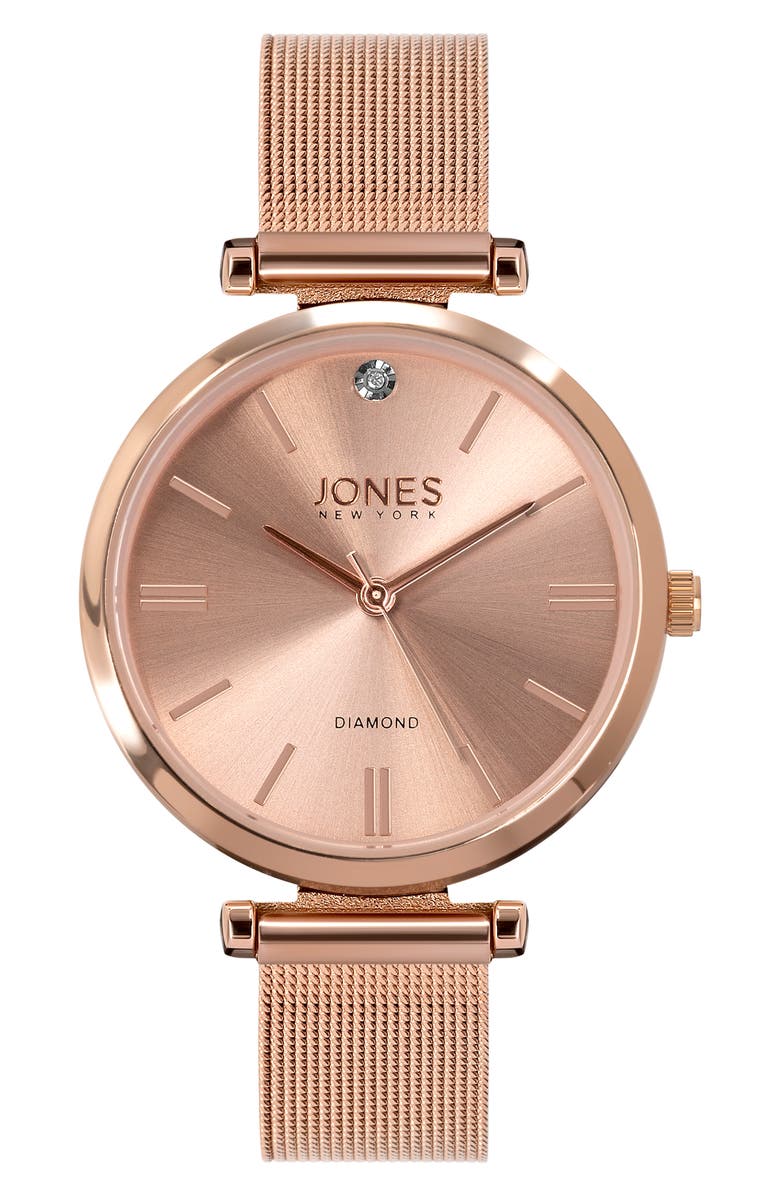 Jones New York Mesh Strap Watch, 36mm, Main, color, 