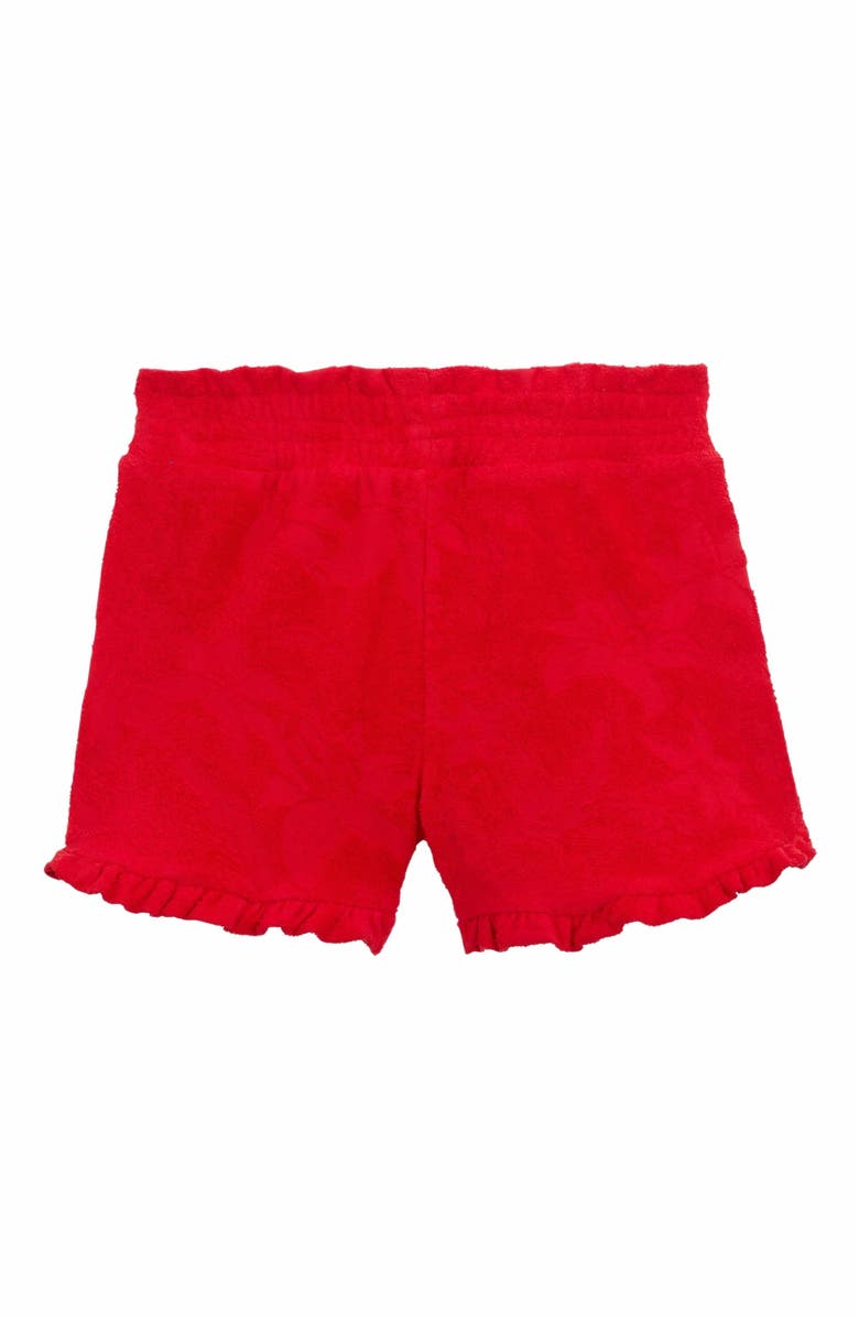 Vilebrequin Kids' Jacquard Flower Power Terry Shorts, Alternate, color, Lipstick