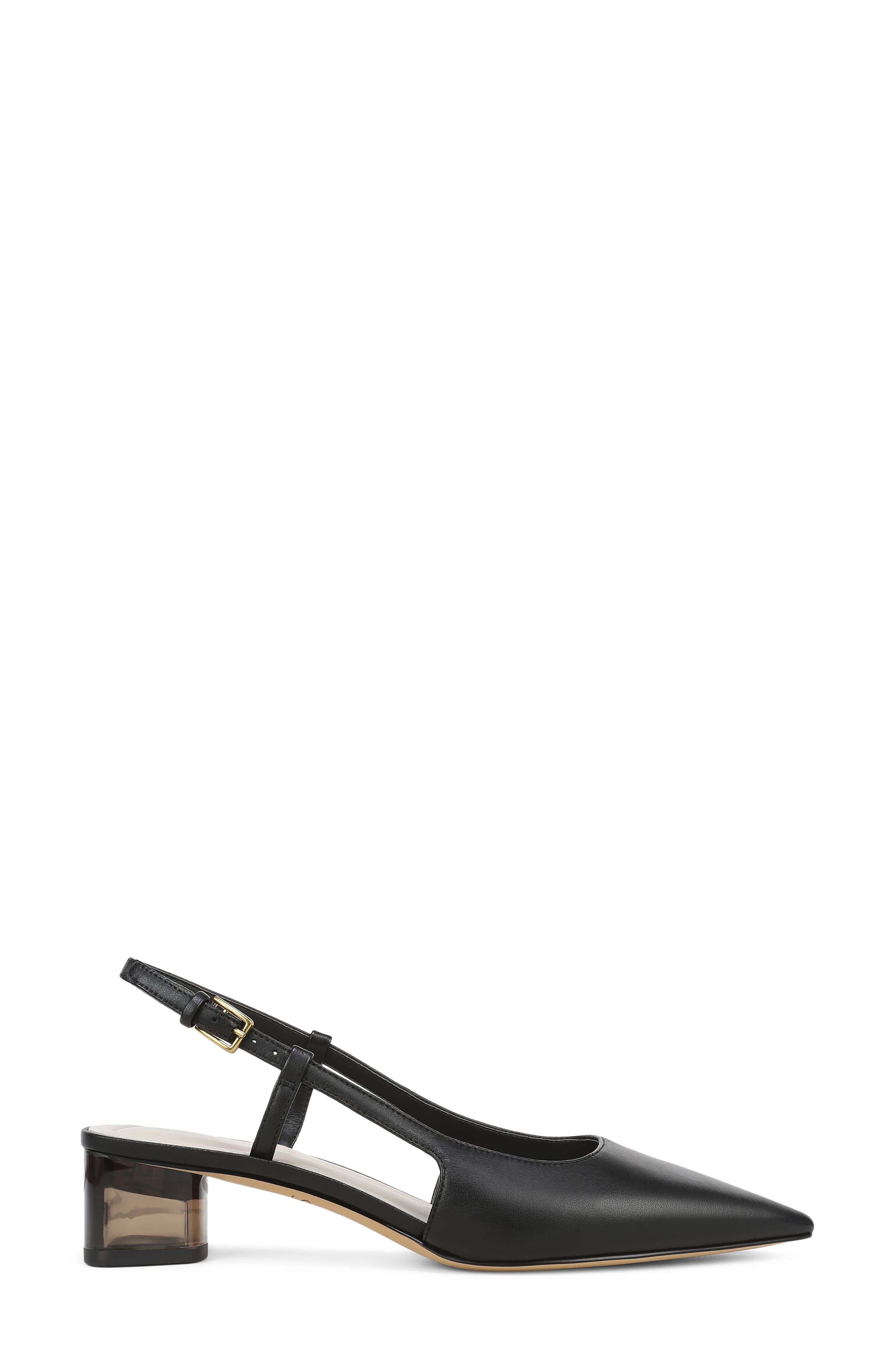 SARTO by Franco Sarto Amelie Slingback Pointed Toe Pump, Alternate, color, Black