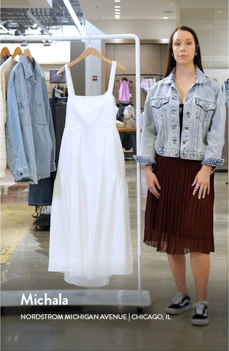 The Go To Tiered Bow Cotton Gauze Sundress, sales video thumbnail