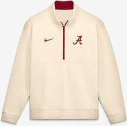 Nike Men's Nike Cream Alabama Crimson Tide Primetime Club Fleece Half-Zip Pullover