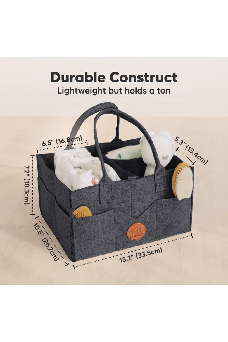 Original 2.0 Diaper Caddy, Alternate, color, Mystic Gray