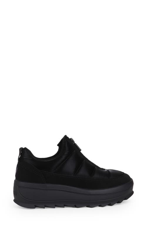 Pajar Gala Front Zip Waterproof Platform Ankle Bootie In Black