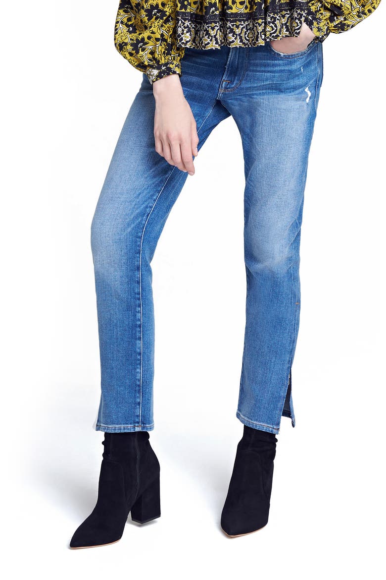 Le Boy Zip Hem Crop Jeans (Nordstrom Exclusive), Main, color, PICADILLY