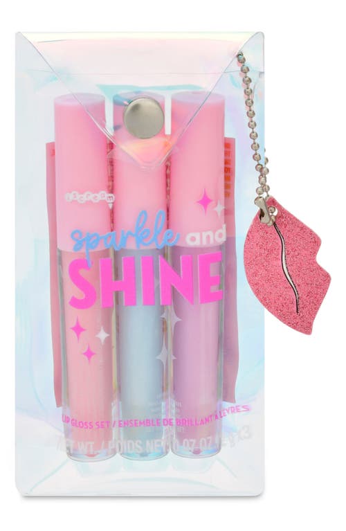 Iscream Sparkle & Shine Assorted 3-pack Lip Glosses In Pink