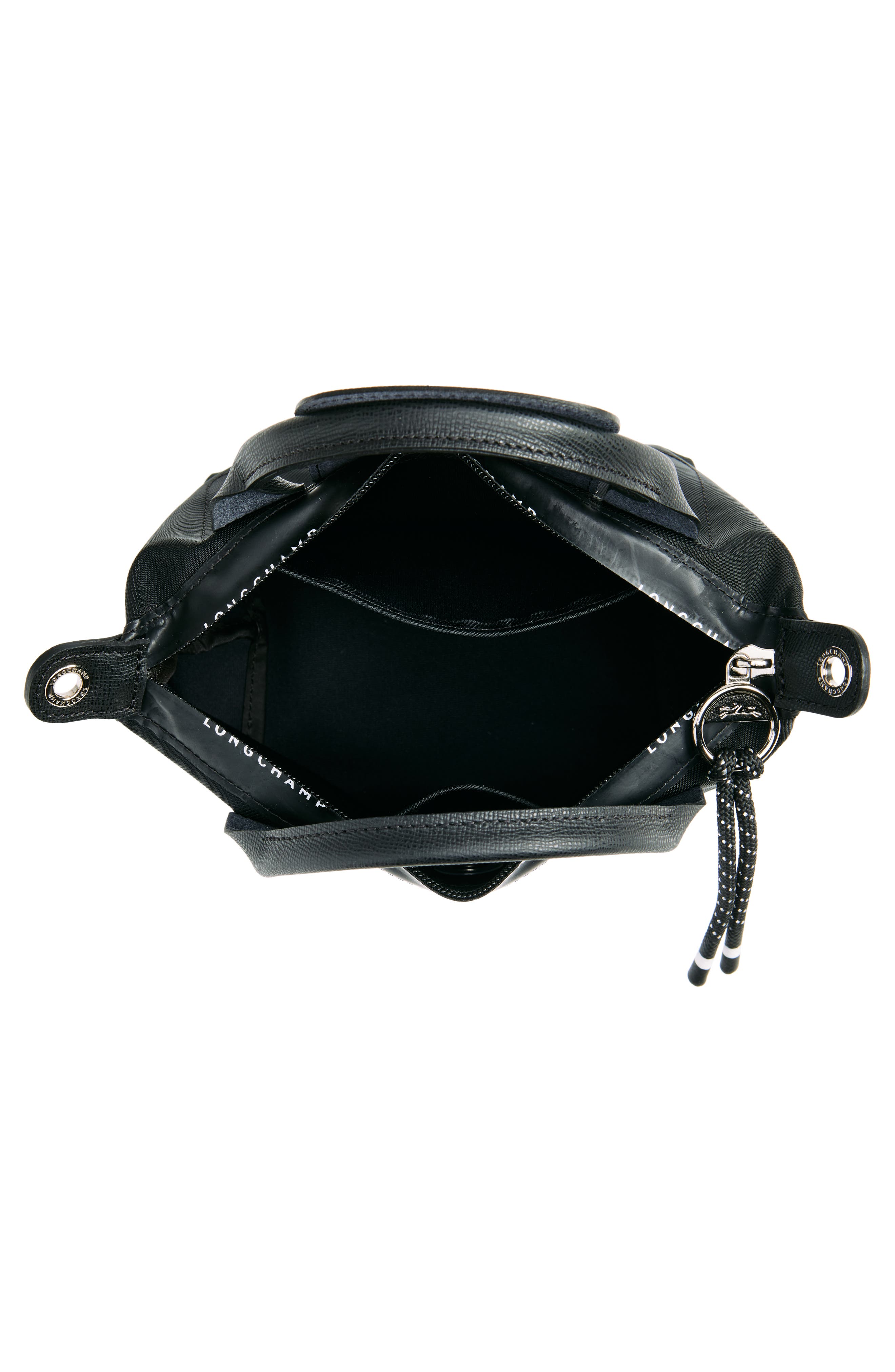 Longchamp Le Pliage Small Crossbody Bag, Alternate, color, Black