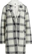 Thread & Supply Plaid Coat with Bib Hoodie
