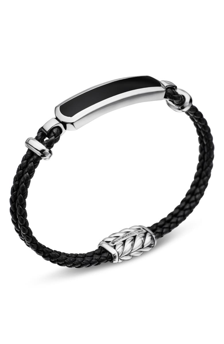David Yurman Bar Station Leather Bracelet, Alternate, color,