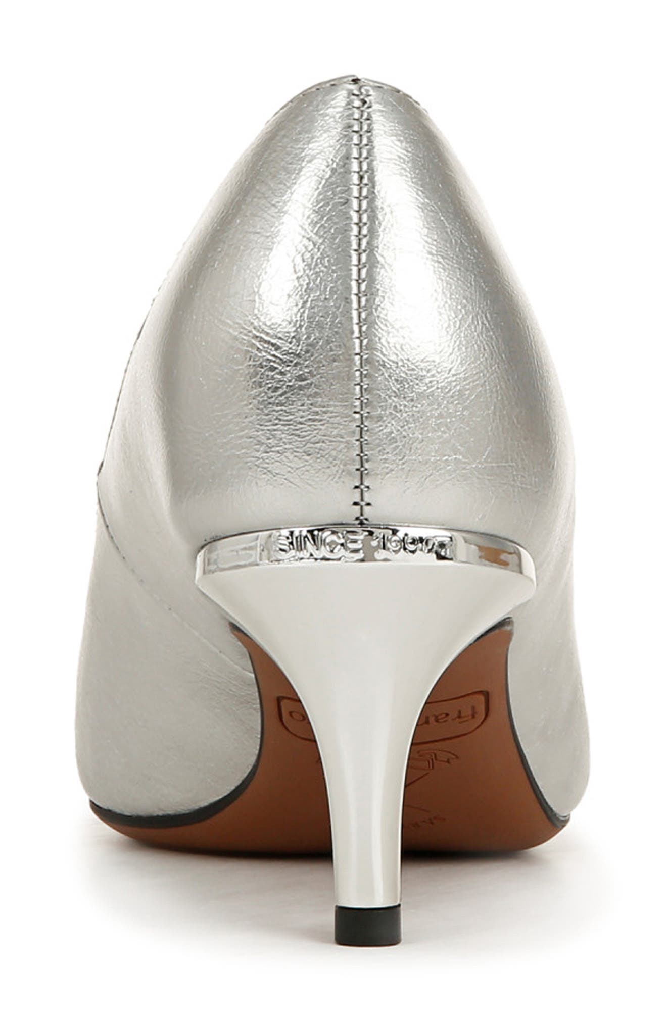 Franco Sarto Aurora Pointed Toe Pump, Alternate, color, Silver