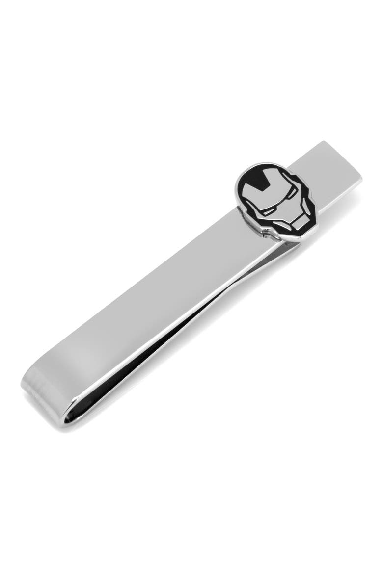 Iron Man Tie Bar, Main, color, SILVER