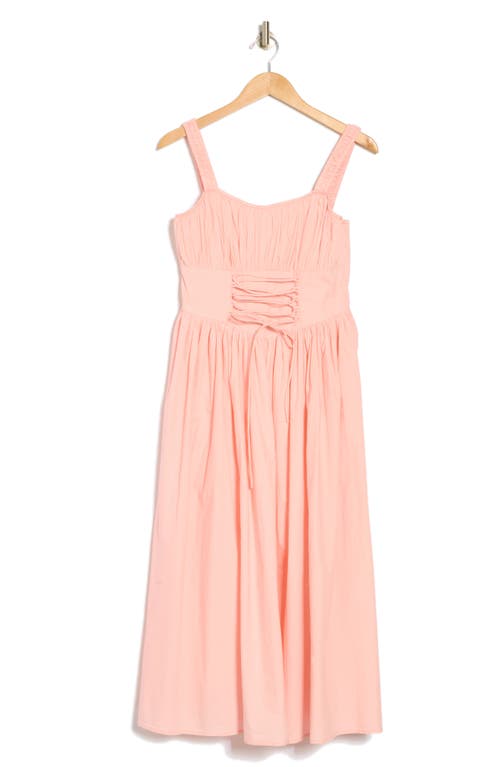 MAISIE MAISIE CORSET COTTON MIDI DRESS