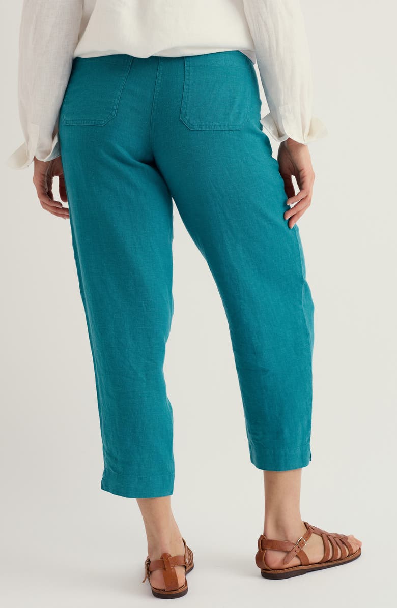 Seasalt Cornwall Saltings Cropped Linen Pants, Alternate, color, Deep Dive
