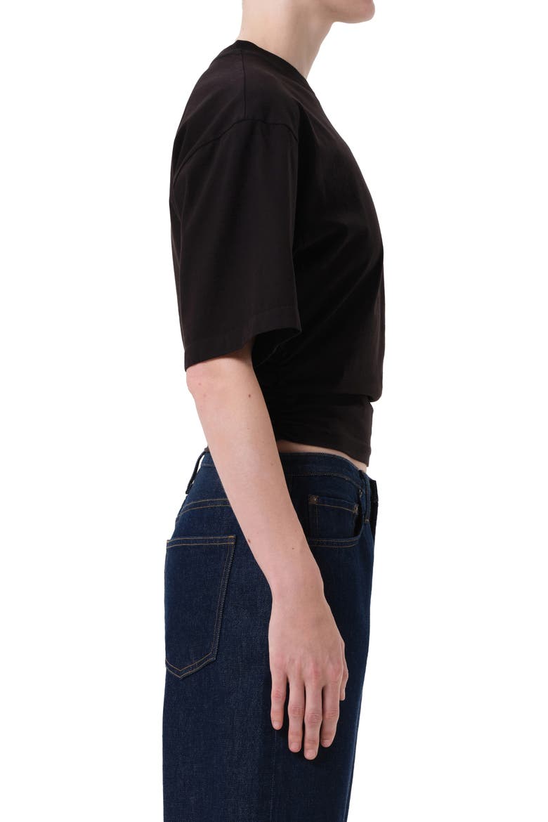 Shari Cotton T-Shirt, Alternate, color, BLACK