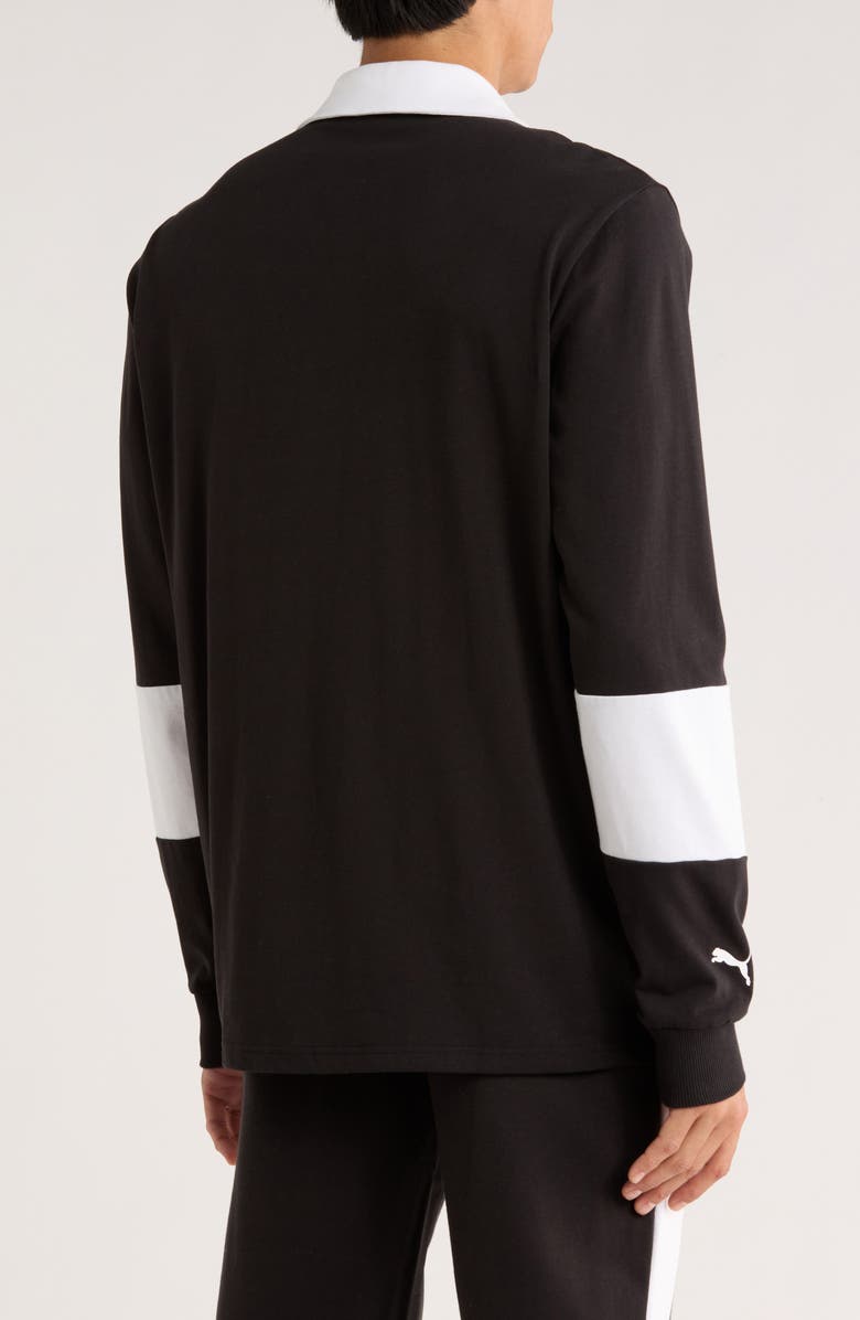 PUMA Formula 1<sup>®</sup> Long Sleeve Rugby Polo, Alternate, color, Puma Black