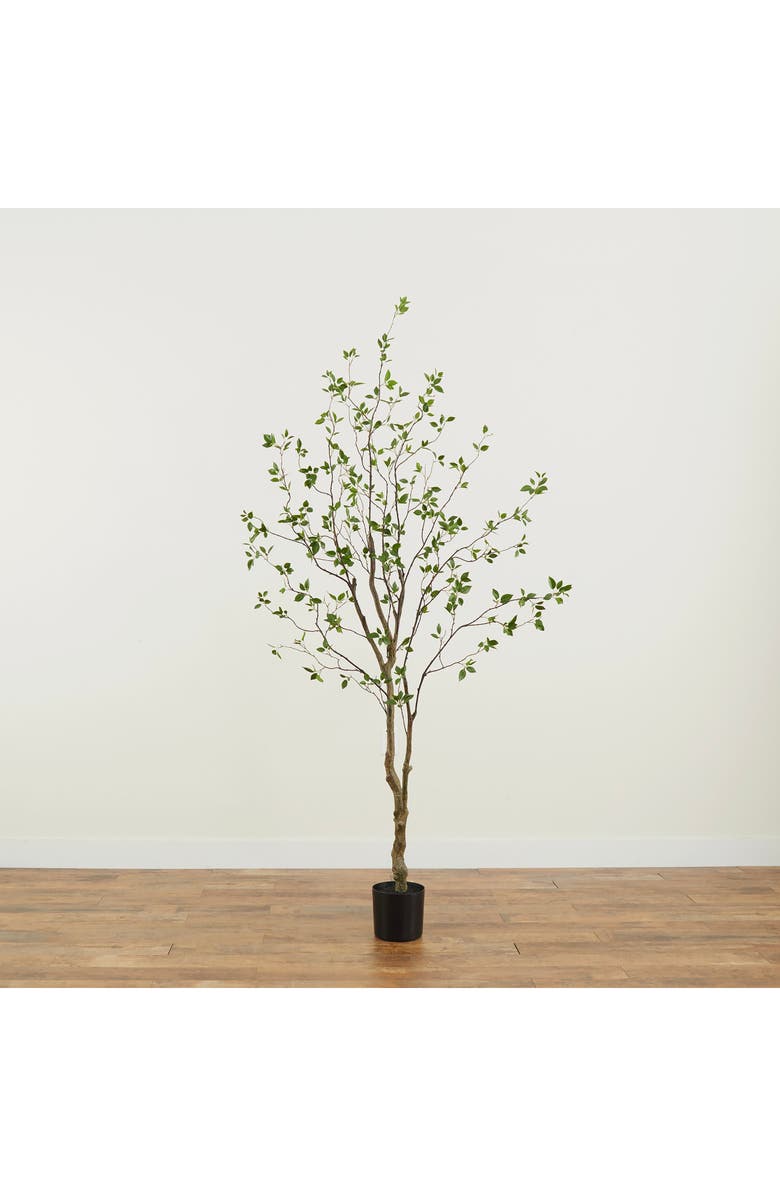 NEARLY NATURAL 8 ft. Minimalist Citrus Tree Artificial Plant, Alternate, color, 
