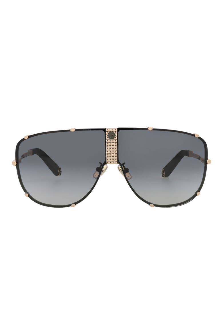 69mm Shield Sunglasses, Main, color, GOLD GOLD SMOKE