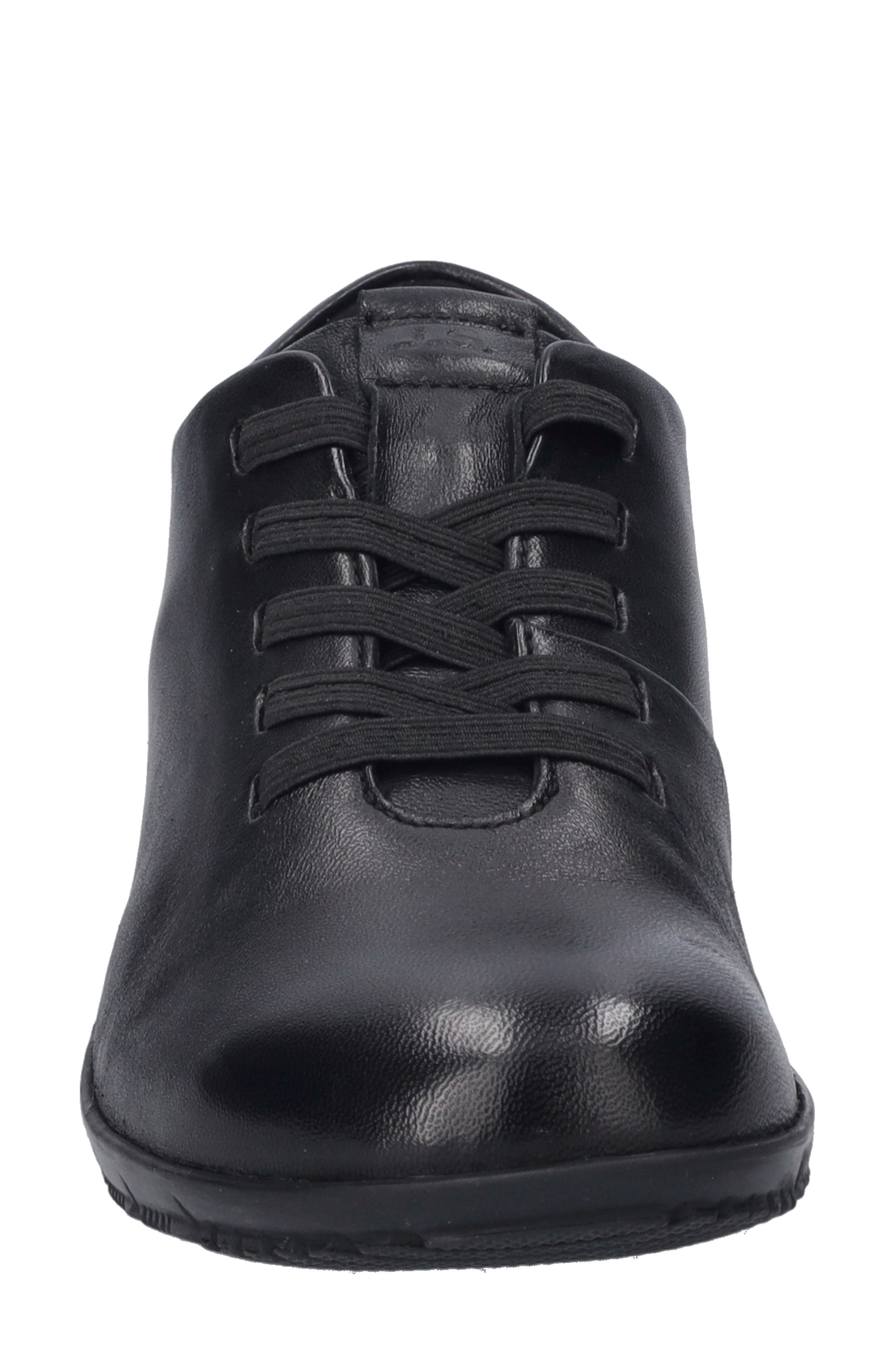 Josef Seibel Lace-Up Sneaker, Alternate, color, Black