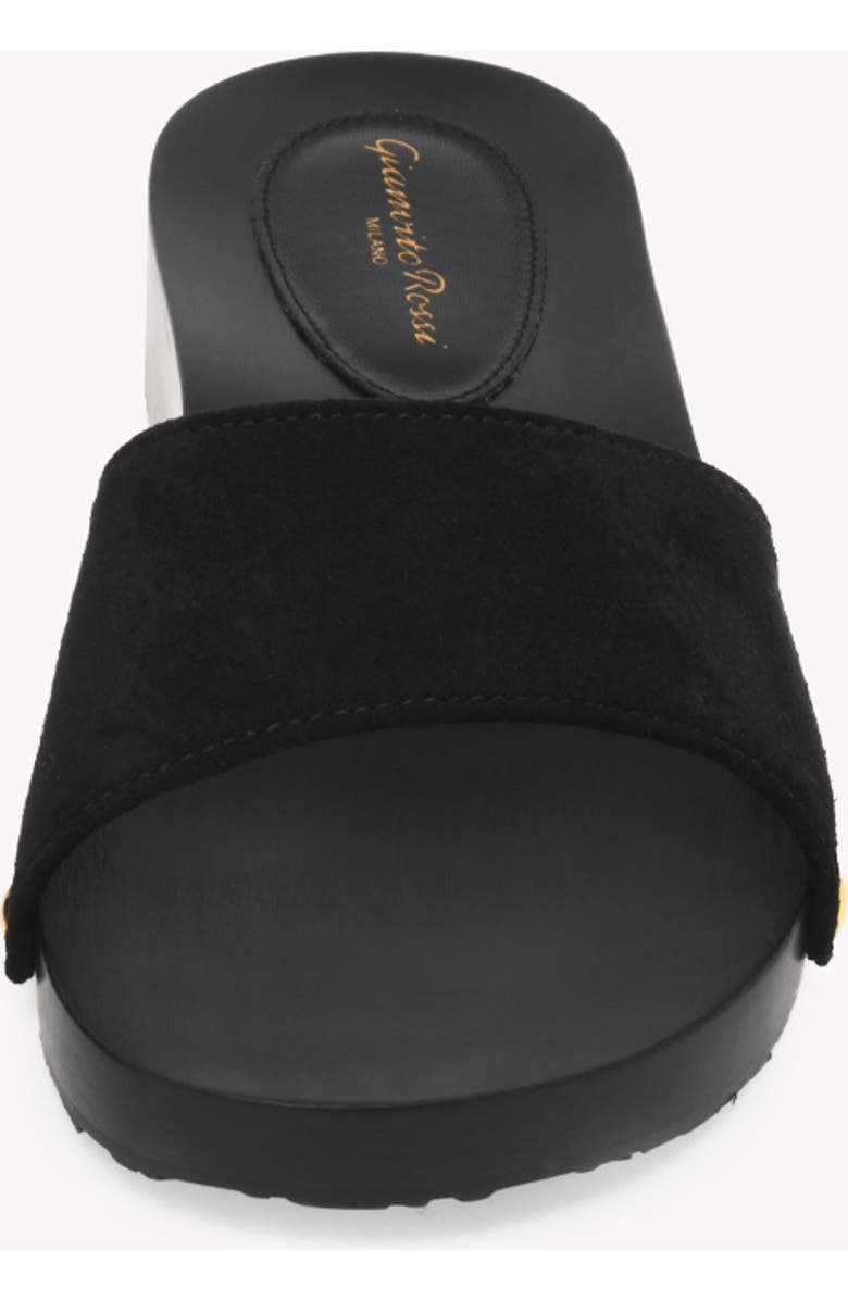 Gianvito Rossi Riviera Sandals, Alternate, color, Black Suede