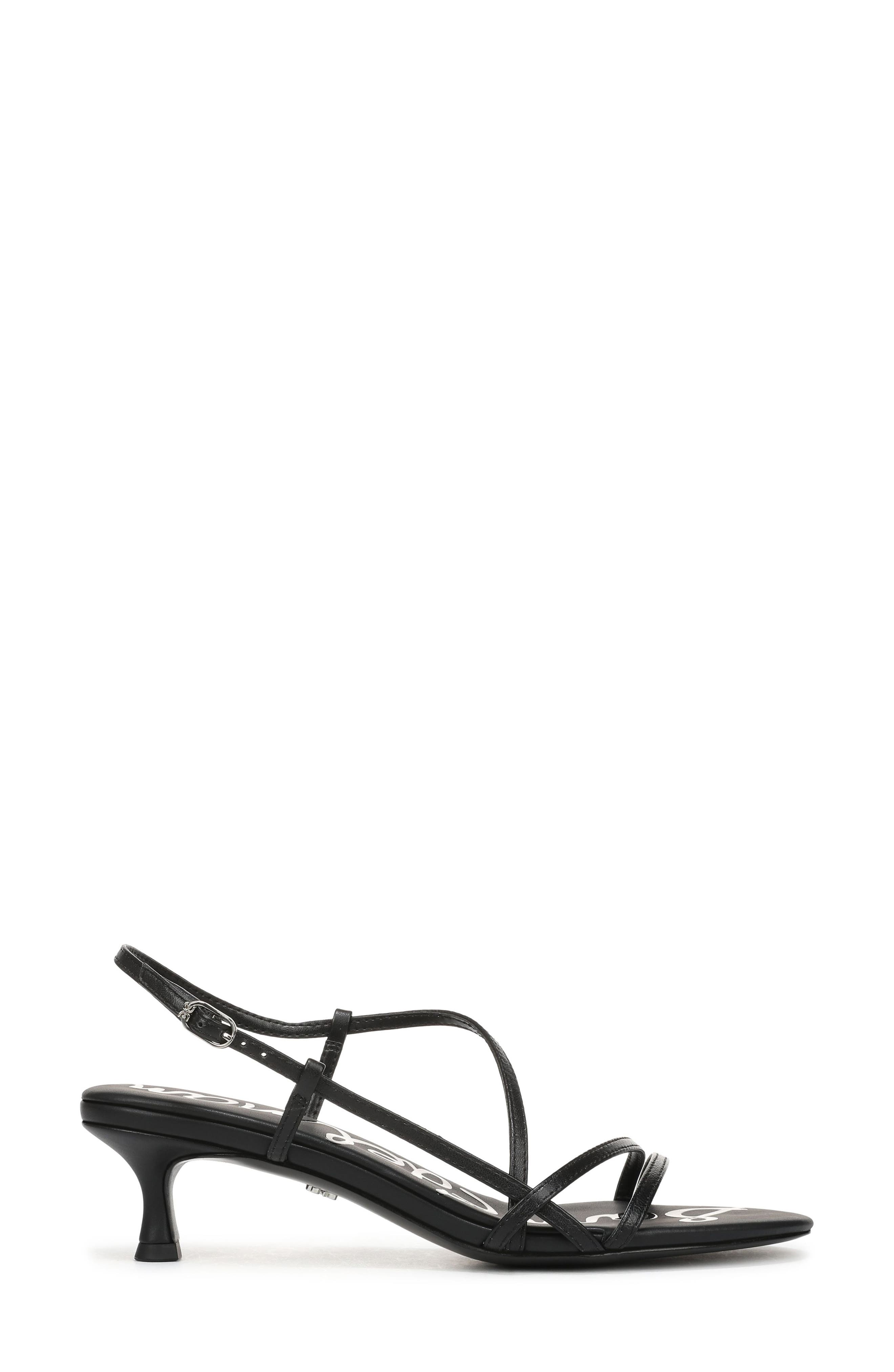 Sam Edelman Cora Slingback Kitten Heel Sandal, Alternate, color, Black