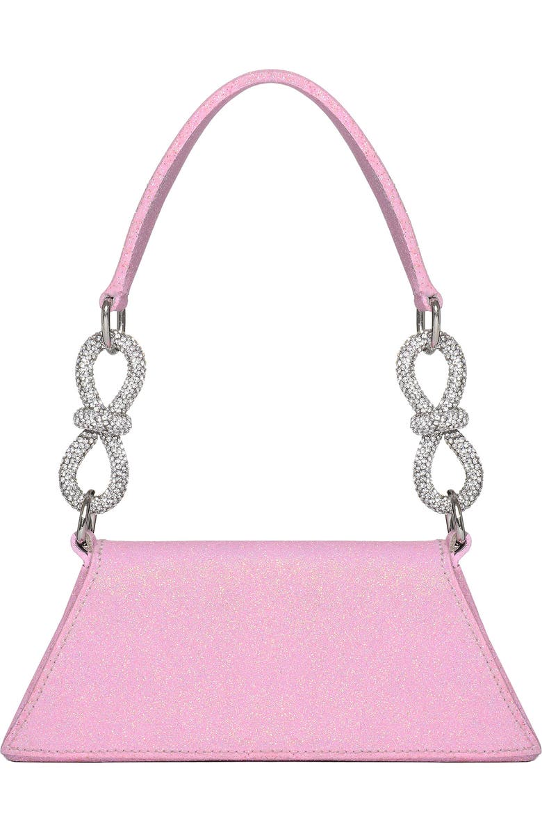 Mach & Mach Medium Samantha Double Bow Glitter Top Handle Bag, Alternate, color,