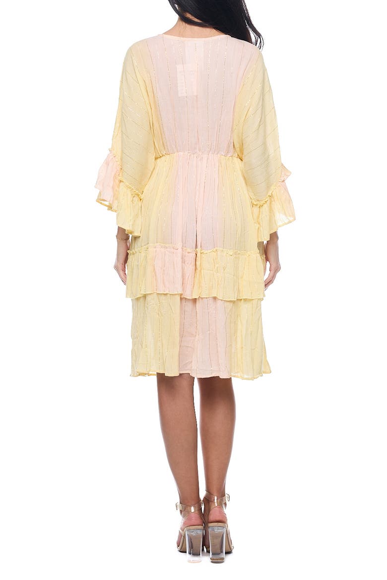 Bell Sleeve Minidress, Alternate, color, YELLOW