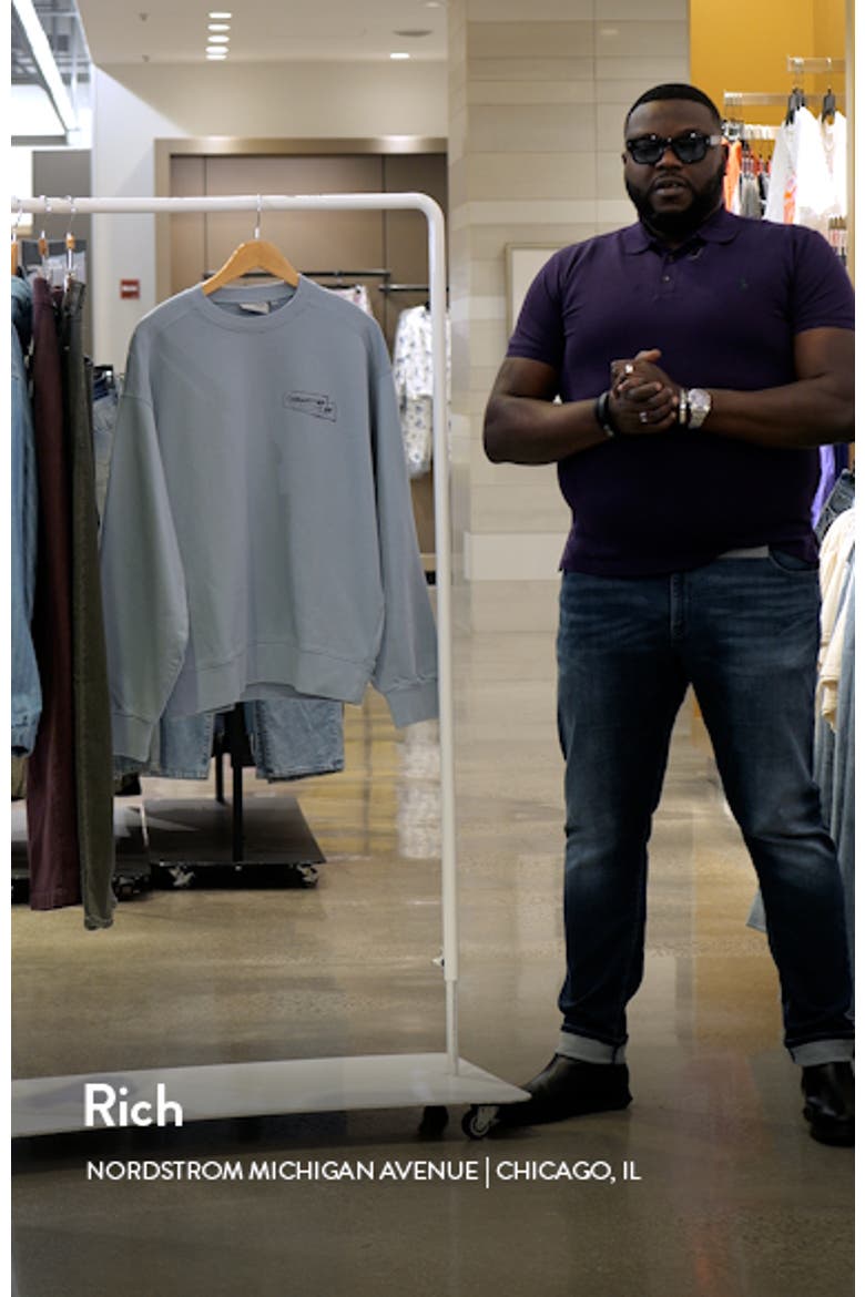 Stamp Loose Fit Graphic Sweatshirt video