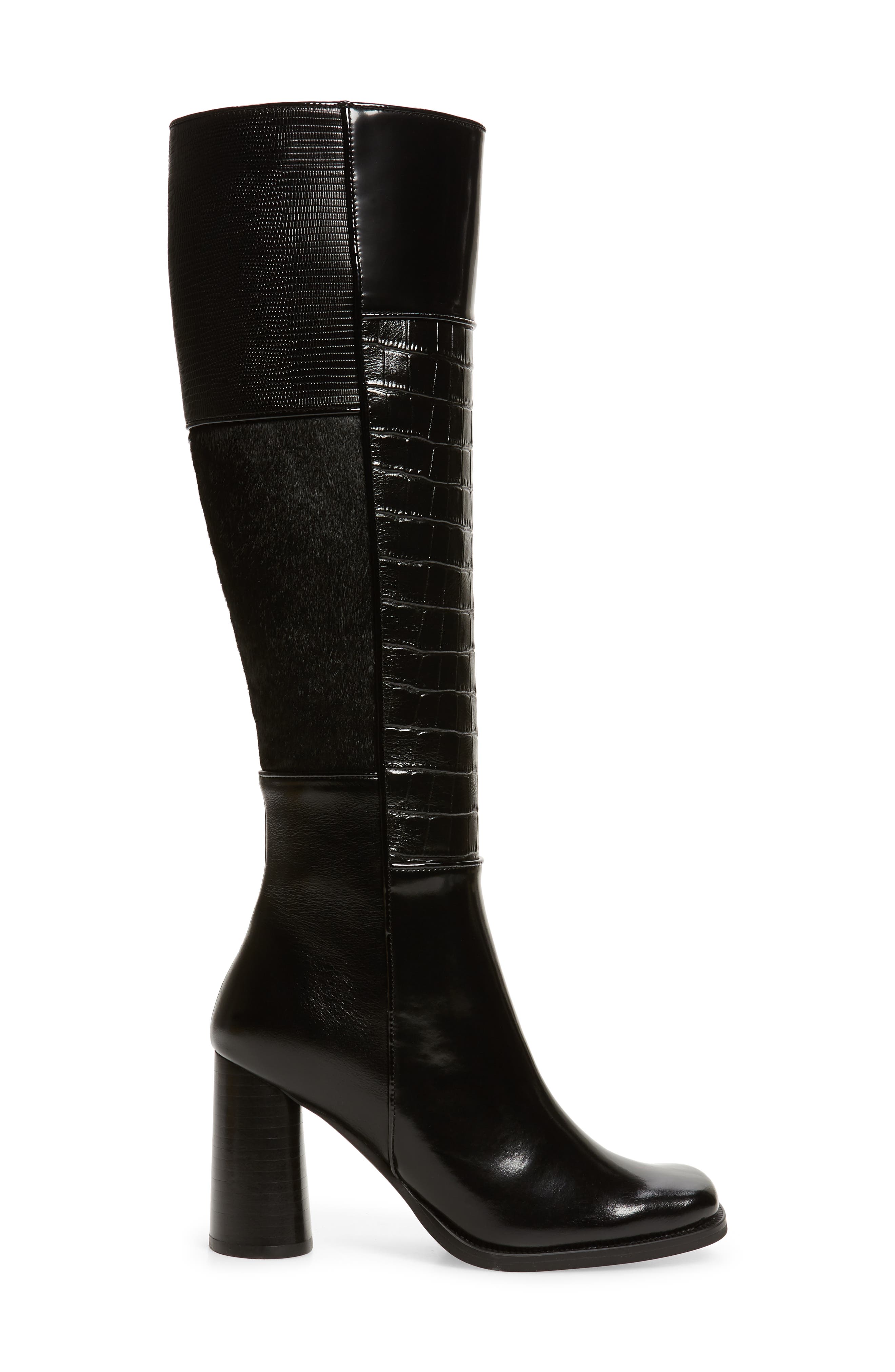 Jeffrey Campbell Hunted Square Toe Boot, Alternate, color, 