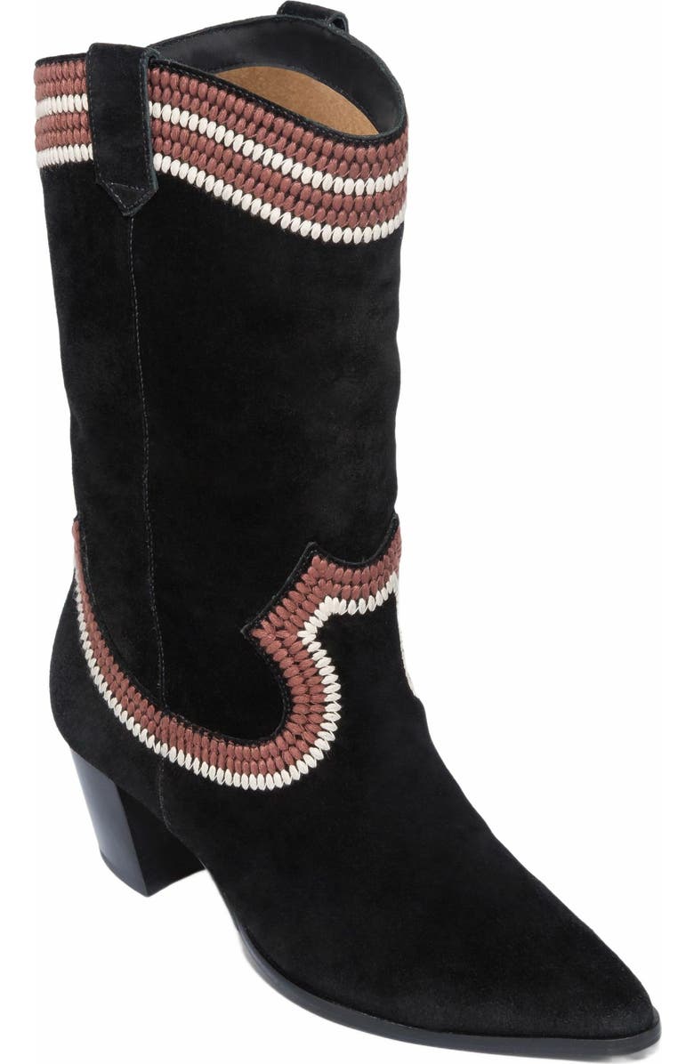 Bernardo Footwear Fremont Embroidered Western Boot, Alternate, color,
