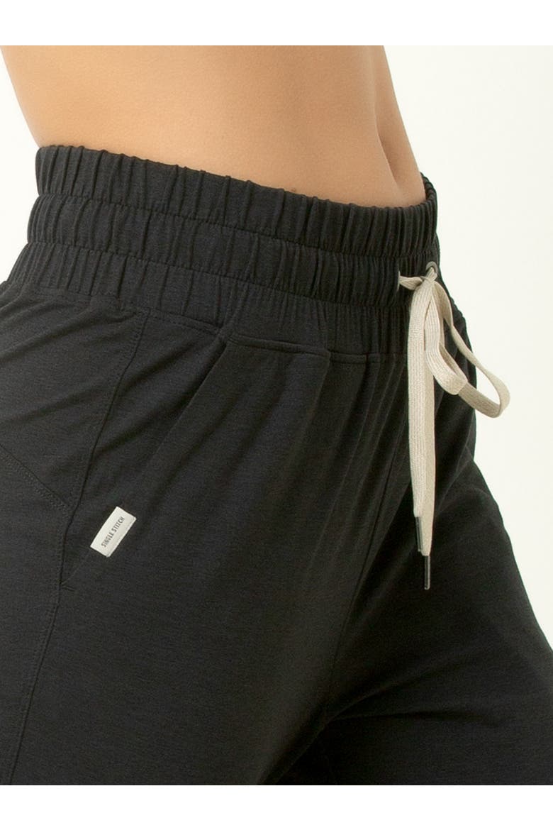 Lightweight Drawstring Jogger, Alternate, color, Heather Black