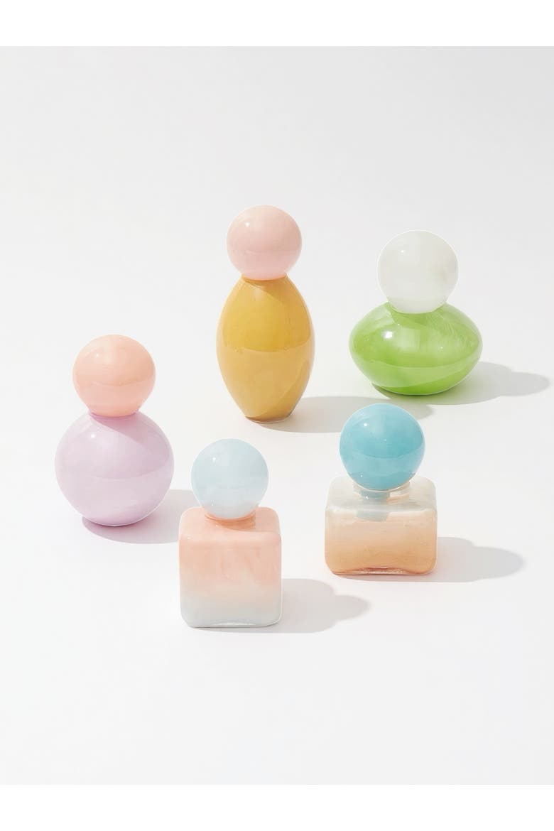 Handblown Bonbon Decorative Jar Dopamine Decor Whimsical Diffuser Bottles, Alternate, color, Mint & Citrus Gelato