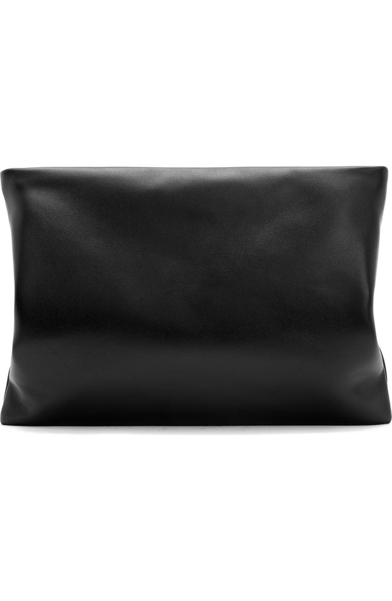 AllSaints Bettina Leather Clutch, Alternate, color,