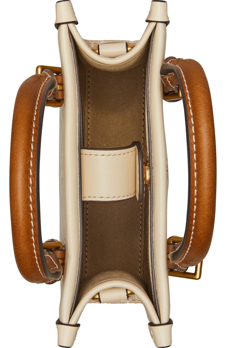 Tory Burch Mini T Monogram North/South Tote, Alternate, color,