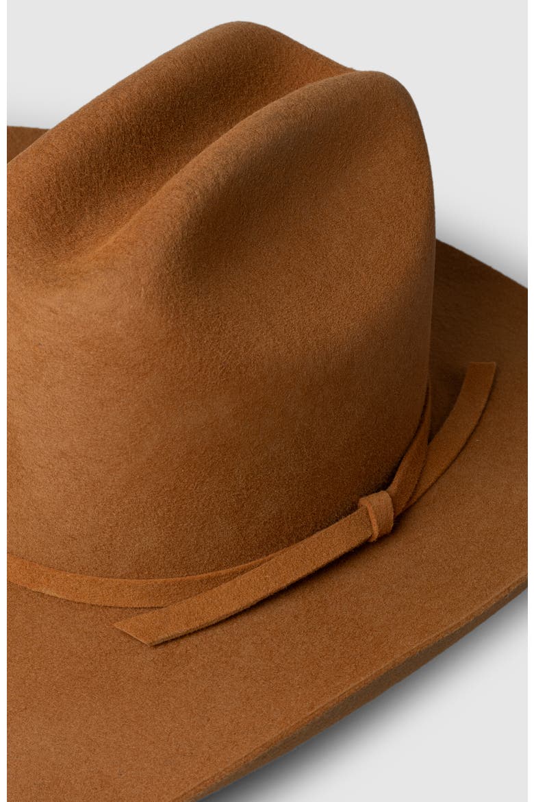 The Sunset Silhouette Premier Wool Western Cowboy Hat, Alternate, color, Brown