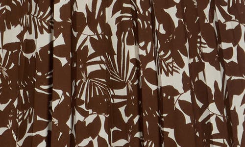 Max Studio Pleated Maxi Skirt In Brown