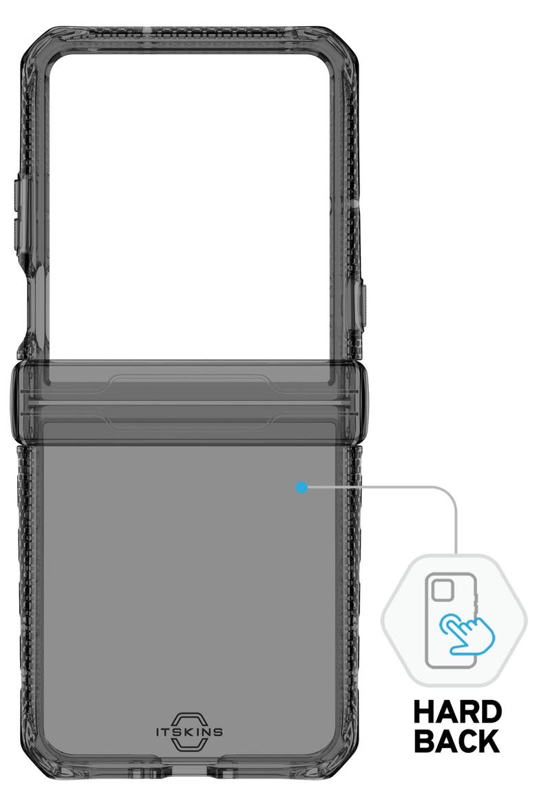 Hybrid_R Clear Case for Motorola Razr, Alternate, color, Black Multicolor