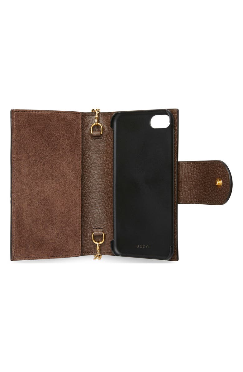 Gucci Ophidia GG Supreme Canvas iPhone 7/8 Case, Alternate, color, 