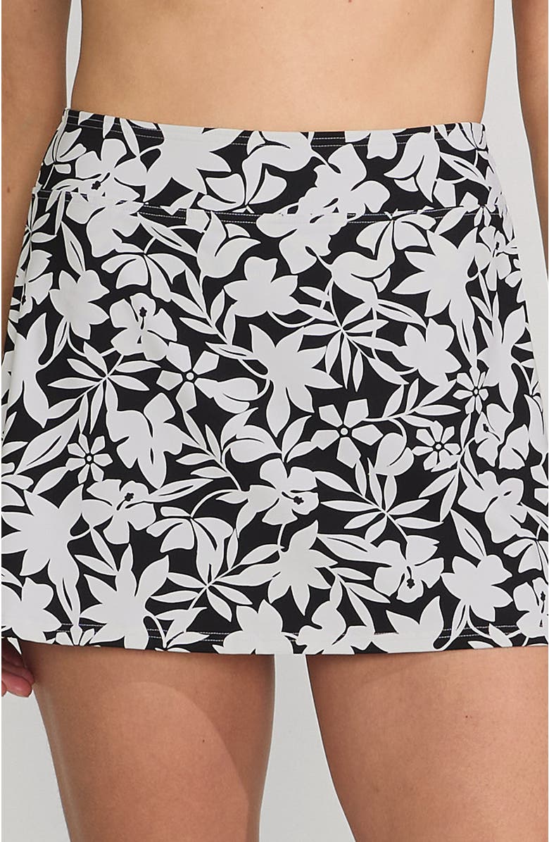 Lands' End Tummy Control Skirt Swim Bottoms, Main, color, Black