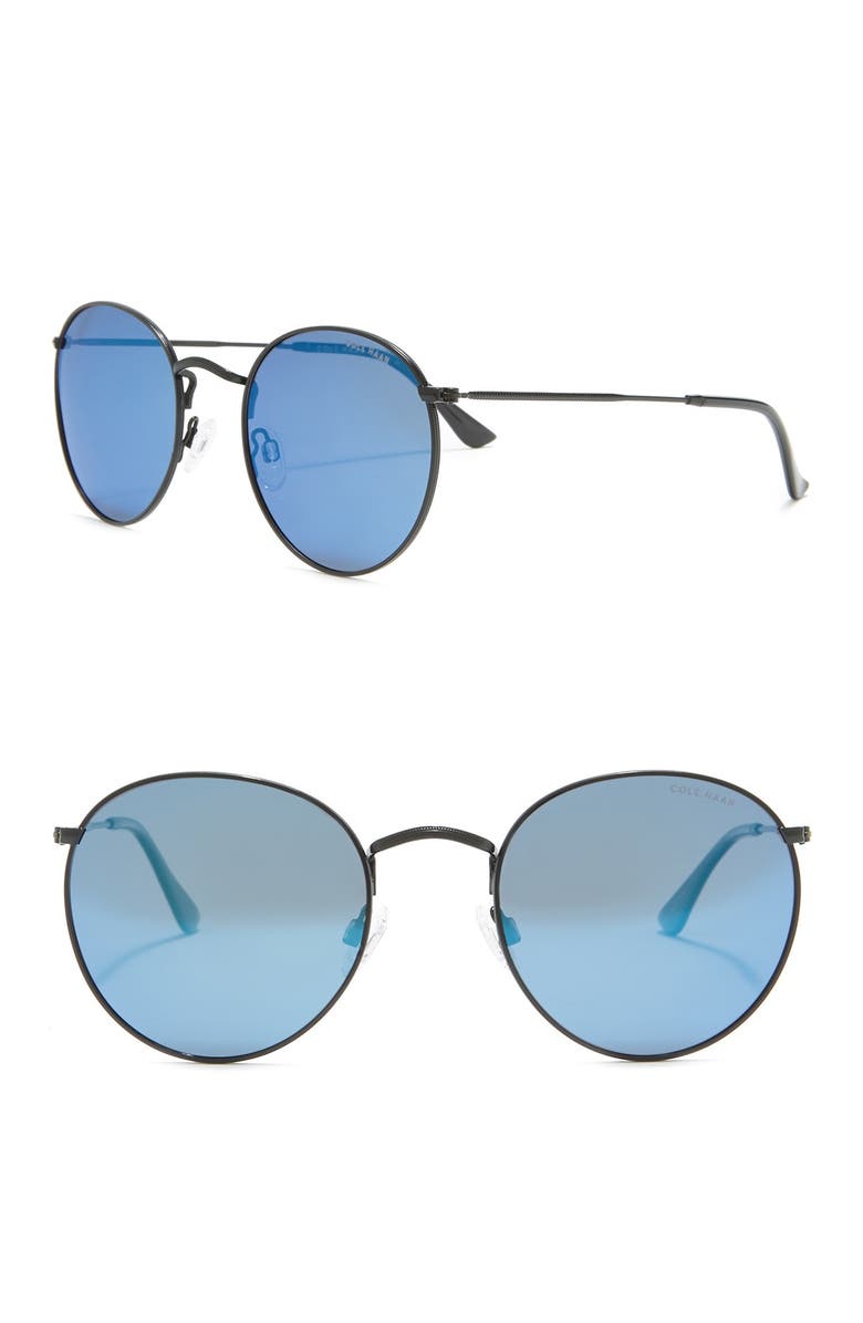 Cole Haan 53mm Metal Round Sunglasses, Alternate, color, 